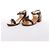 Sandali Chanel Coco Mark in pelle con cinturino a catena Marrone x Nero, Taglia EU 36.5 - vista 6