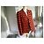 Autre Marque ATIAN Orange and Black Houndstooth Wool Short Jacket - view 2