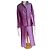 Autre Marque Chiara D'Este Conjunto de Camisa y Pantalón de Seda Violeta