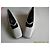 Autre Marque Loris Pearl Grey Leather Block Heel Pumps - view 5