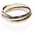 Cartier Trinity Ring aus Weiß-, Gelb- und Roségold - Ansicht 3