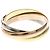 Cartier Trinity Ring aus Weiß-, Gelb- und Roségold - Ansicht 5