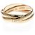 Anillo Cartier Trinity en oro rosa blanco y amarillo