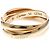 Anillo Cartier Trinity en oro rosa blanco y amarillo - vista 7