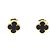 Van Cleef & Arpels Sweet Alhambra Onyx Gelbgold Ohrstecker