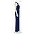 Tuta Jenny Packham in viscosa blu navy - vista 3