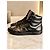 Prada Sneaker alte in pelle nera - vista 4