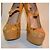 Dolce & Gabbana Mary Jane Lackleder Pumps Ocker - Ansicht 3