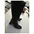 Sergio Rossi Hohe Schwarze Lederstiefel Blockabsatz - Ansicht 5