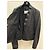 Blazer cropped aderente in pelle nera Valentino IT 42 usato - vista 2