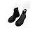 Alexander McQueen — Tread Slick Zip Boot, Cuir Noir - vista 8