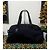 Gucci Borsa Duffle in Nylon Nero e Pelle - vista 2