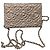 Chanel Wallet On Chain Camélia Metallic-Leder Tasche Grau