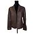 Jaqueta de couro marrom Gerard Darel