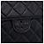 Borsa a tracolla CHANEL Matelasse con catena in pelle d'agnello nera e oro CC - vista 16