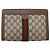 Borsa a pochette GUCCI GG Supreme Web Sherry Line PVC Beige 89 01 001 - vista 2
