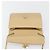 Borsa a tracolla CHANEL Matelasse 25 in pelle d'agnello beige con catena e CC dorati - vista 20