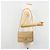 Borsa a tracolla CHANEL Matelasse 25 in pelle d'agnello beige con catena e CC dorati - vista 26