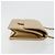 Borsa a tracolla CHANEL Matelasse 25 in pelle d'agnello beige con catena e CC dorati - vista 3
