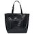 Bolsa de mão PRADA Esmalte Preto Prata - vista 2