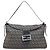 FENDI Zucchino Canvas Mamma Baguette Schultertasche Navy Silver - Ansicht 13