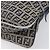 FENDI Zucchino Canvas Mamma Baguette Schultertasche Navy Silver - Ansicht 16