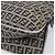 FENDI Zucchino Canvas Mamma Baguette Schultertasche Navy Silver - Ansicht 18