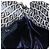 FENDI Zucchino Canvas Mamma Baguette Schultertasche Navy Silver - Ansicht 24