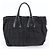 Prada Tessuto Nylon Gathered Leather Tote Bag