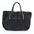 Prada Tessuto Nylon Gathered Leather Tote Bag - view 3
