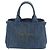 Prada Canapa Denim Blue Tote Bag