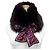 Chal de seda y piel de zorro Bordeaux Louis Vuitton