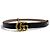 Gucci GG Emblem Reversible Slim Leather Belt - view 2
