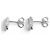 Autre Marque Tiffany Teardrop Ohrstecker aus Platin - Ansicht 3