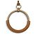 Hermès Hermes Grand Loop Halskette aus Leder Gold Bronze