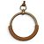 Hermès Hermes Grand Loop Halskette aus Leder Gold Bronze - Ansicht 4