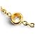 Bracciale con charm Christian Dior in oro giallo 18K e diamanti - vista 8