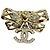 Anel Chanel B24B Coco Mark Ribbon Rhinestone - vista 3