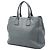 Sac cabas convertible ouvert Prada en Vitello Daino gris - vue 2