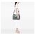 Sac cabas convertible ouvert Prada en Vitello Daino gris - vue 7