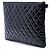Clutch Chanel Black Large Quilted Patent O Case - vista 2