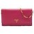 Prada Pink Saffiano Wallet on Chain