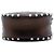 Clutch Redonda Chanel Brown CC Matelassada em Lambskin Metálico com Pérolas e Corrente - vista 3