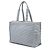 Céline Celine Cabas Thais Tote en toile rayée Triomphe blanc Large - vue 2