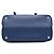 Prada Blue Medium Saffiano Cuir Double Turnlock Satchel Tasche - Ansicht 3