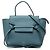 Belt Bag Céline Bolso cinturón Celine Nano de piel de becerro granulada azul