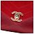 Chanel Red Small Chevron Lambskin Stitched Envelope Flap - vista 5