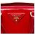 Prada Promenade Small Satchel aus Saffiano Vernice in Rot - Ansicht 5