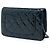 Cartera Chanel Blue CC Quilted Patent Wallet On Chain - vista 2