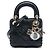 Dior Black Micro Calfskin Cannage Diamond Lady Dior